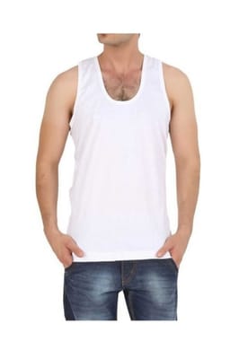 Rs 41/Piece-STARLUCK Fleece U-Neck Rib Vest for Men Set of 12