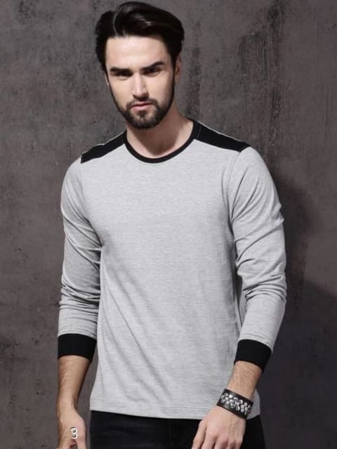 Rs 179/Piece-Kushal Enterprises Cotton Round Neck Solid / Plain T-Shirt for Men Set Of 6, Fts6