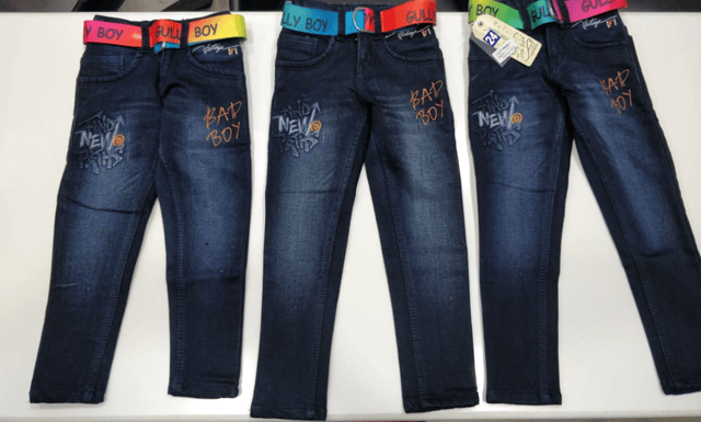 Rs 341/Piece - Boys Jeans 3127 Bad Boy - Set of 15