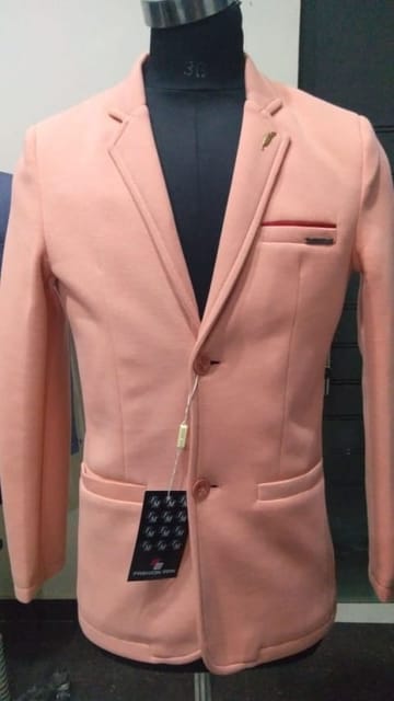 Rs 1170/Piece - Cute Guy Casual Wear Cotton Single Brested Blazer for Men Set of 4