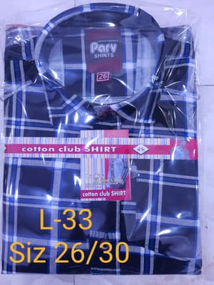 Rs 179/Piece - Parv Cotton Full Sleeves Big Checks Shirt for Boys Set Of 18