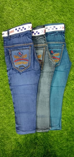 Rs 158/Piece - Cute Guy Denim Slim Fit Faded / Washed Jeans for Boys Set Of 18, IQSILKY