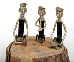 Dhokra Craft Brass  Iron Musician Set of 3