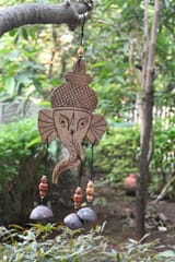 Ganesh Wooden Windchime (10 Inches) - 1 No.