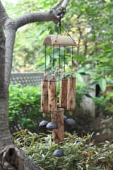 5 Bell Bamboo pipe Windchime (20 Inches) - 1 Pc.