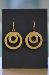 Concentric Circles Bamboo Earrings