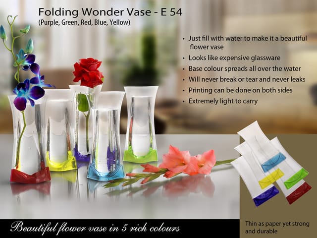 Folding Wonder Vase (Unbreakable, Leakproof, Easy To Carry)