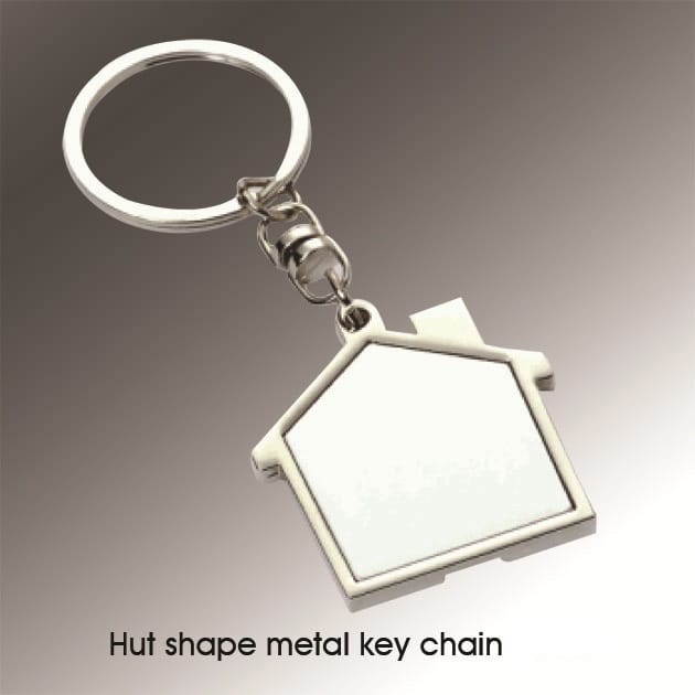 Hut Shape Metal Key Chain