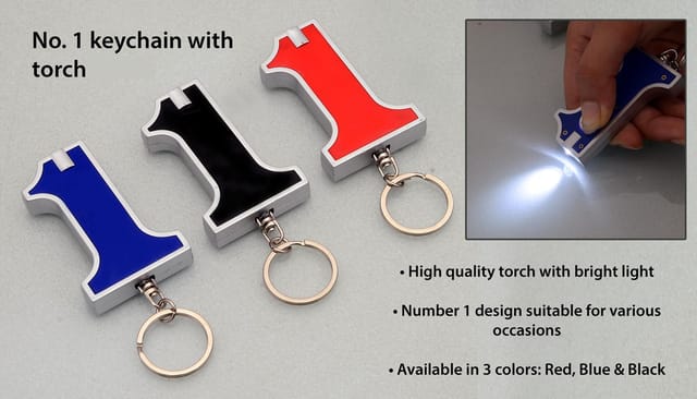 No. 1 Keychain With Torch