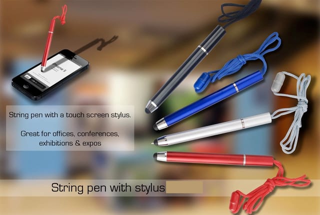 String Pen With Stylus