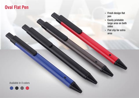 Oval Flat Pen