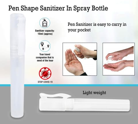 Pen Shape Sanitizer In Spray Bottle (10 Ml)