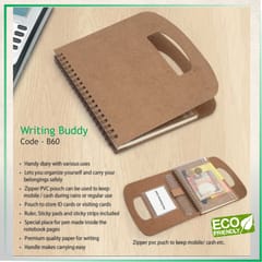 Writing Buddy: Diary With Pen, Wallet, Sticky Pads And Carrying Handle (60 Sheets)