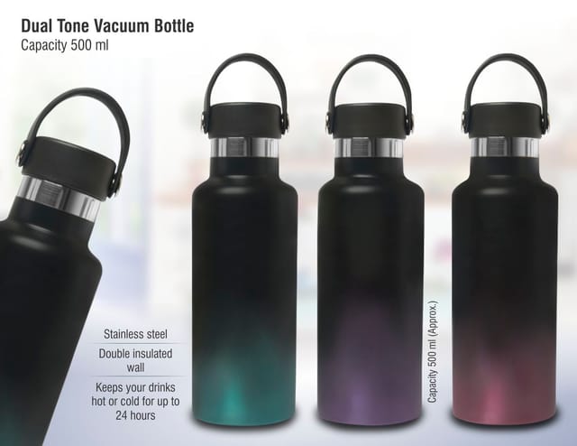 Dual Tone Vacuum Bottle | Capacity 500 Ml