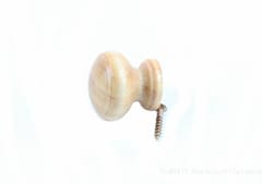 Wooden Knob 34mm Pine Lacquered
