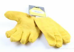 Glove Latex Canvas Yellow