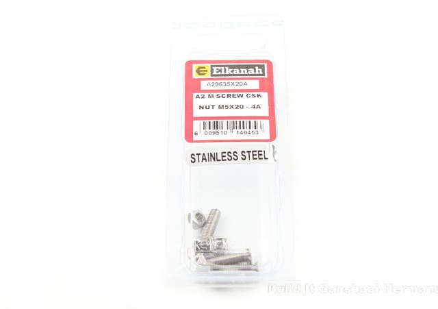 M/Screw & Nut Stainless Steel 5mm x 20mm (4)