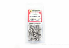 M/Screw & Nut C/Head Stainless Steel 5mm x 30mm (10)