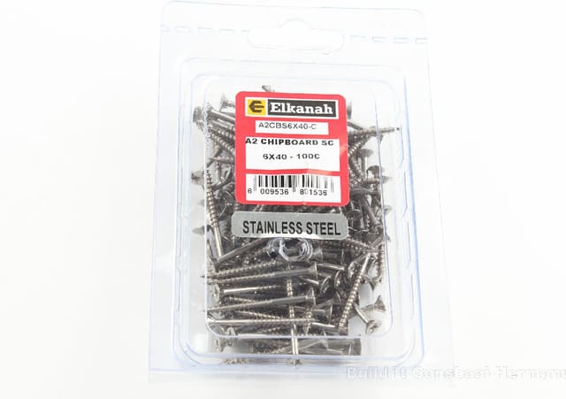 Chipboard Screw S/Steel 6mm x 40mm (100)
