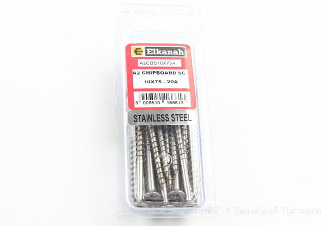 Chipboard Screw S/Steel 10mm x 75mm (20)