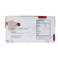 Hustlebush Ginger Hibiscus Green Tea 25 Pyramid Tea Bags For Weight Loss Made using 100% Natural Flavours