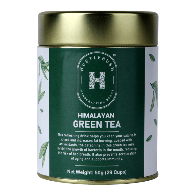 Hustlebush Himalayan Green Tea Loose 50Gm Tin