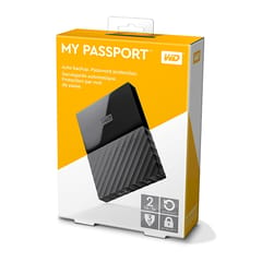 WD My Passport 2TB Portable External Hard Drive (Black)