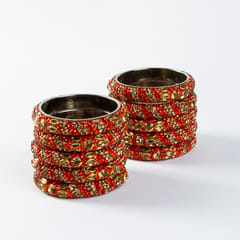 Hyderabad Lac Bangles / Red Colour HLB11019_1