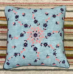 Hand Embroider / Cushion Cover / Grey