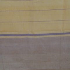 Purple/Mustard Yellow Handwoven Cotton Saree-008