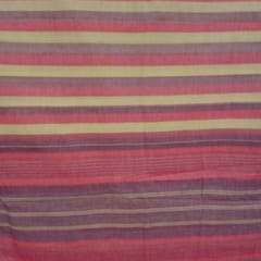 Red/Grey/Blue Hand Woven Cotton Saree-010