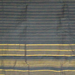 Black Hand Woven Cotton Saree-011