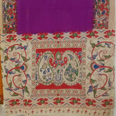 Multicolour Kalamkari Saree-015