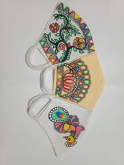 Colorful Hand Printed Organic Mask
