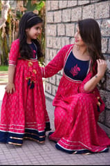 Combo Gown For Mother & Daughter / Frock Style