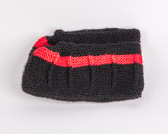Woollen Socks or Booties | Red & Black | Acrylic Wool