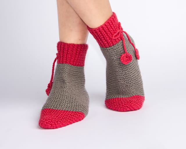 Quarter Socks or Ankle Booties | Acrylic Wool