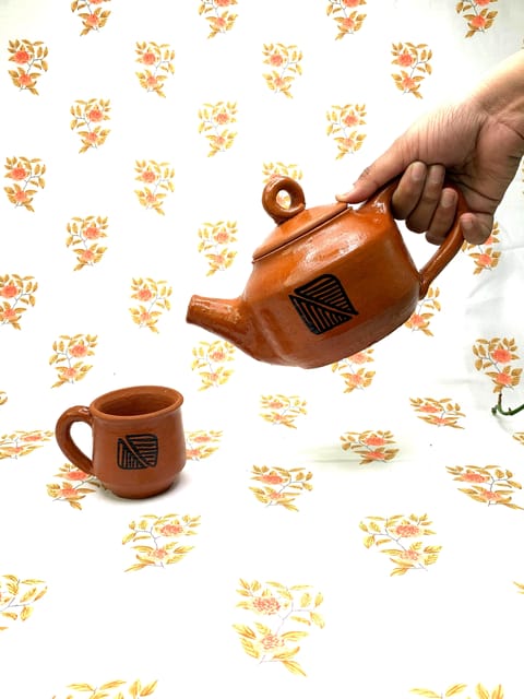 Ethnic Handmade Clay Teapot