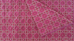 Handloom Plain Weave All Over Motif With Reshmi Gold Zari Running Fabric. Silk / Silk-FAB-025A