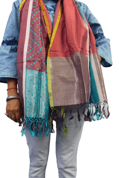 Handloom Banarasi stole silk/silk. NB-STL-002