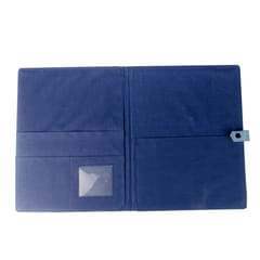 Blue Block Print Document Folder