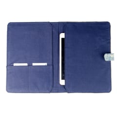 Samuday Crafts Shibori tie dye I-Pad Holder(White-Blue)