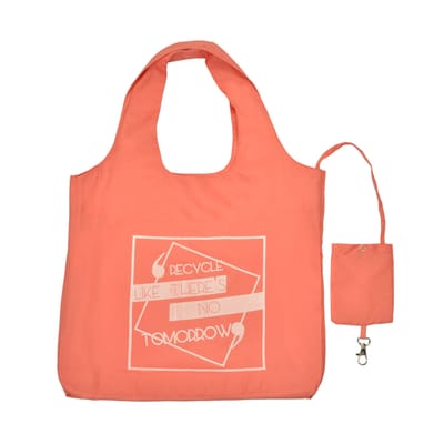 Reusable And Foldable, Eco Friendly Bag In Pink