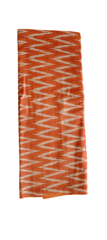 Orange Ikkat Fabric
