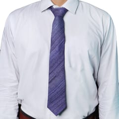 Hand Woven Gidcha Silk Sky Purple Tie