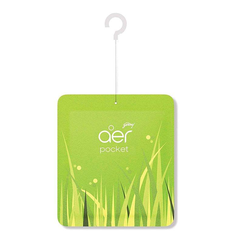 Godrej Aer Pocket Bathroom Fragrances Fresh Lush Green : 10 Gm