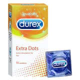 Durex Condoms  Extra Dots : 10 Pcs