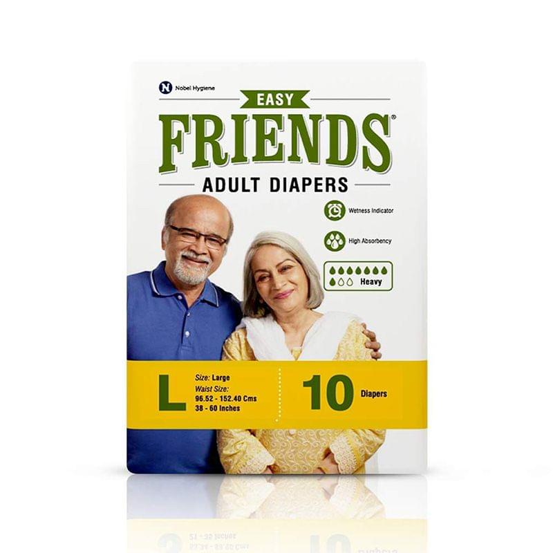 Friends Easy Adult Diapers (L) : 10 U