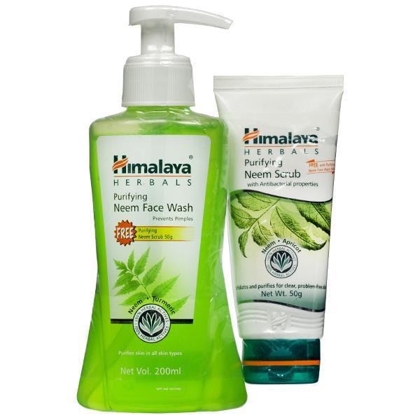 Himalaya Purifying Neem Face Wash : 200 ml ( Free : Purifying Neem Scrub : 50 Gm )