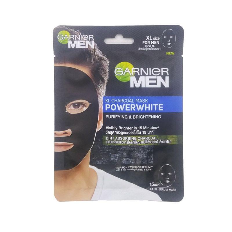Garnier Men XL Charcoal Face Mask Power White : 28 Gm